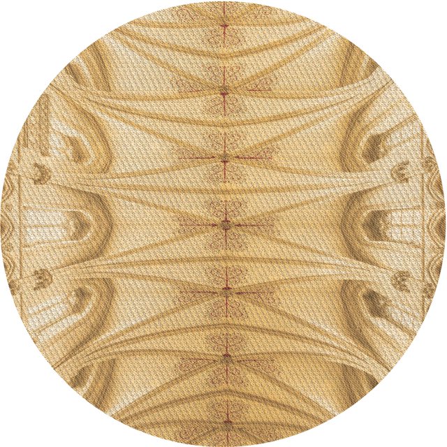 Ahgly Tapis d'Intérieur Lavable en Machine Carré Transitionnel Brun Cannelle, 3 Pieds Carré