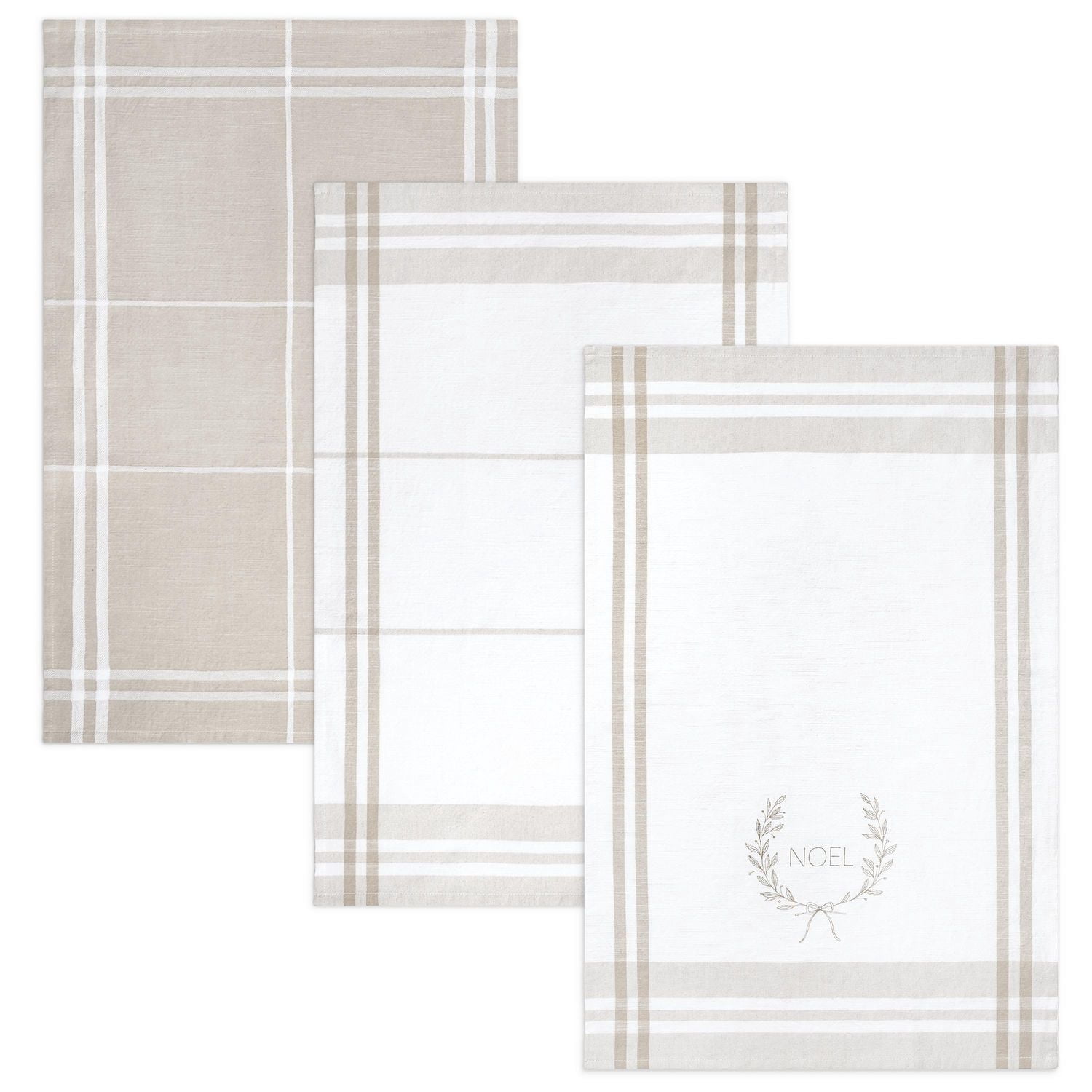 FRAÎCHE Holiday Kitchen Towels Set, 3 pack