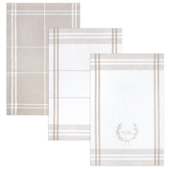 FRAÎCHE Holiday Kitchen Towels Set, 3 pack