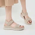 thumbnail image 3 of IUJSOY Walking Sandals for Women Lightweight Mesh Open Toe Comfort Footbed Platform Beach Shoes, 3 of 8