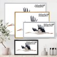 thumbnail image 4 of Designart Flying White Stork Ciconia oiseau ART MURAL À CADRE FLOTTÉ, 4 of 4