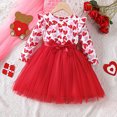 thumbnail image 2 of PMVFHDE Robe d'Été pour Filles Épaules Dénudées Volants Manches Courtes Ceinturée Robe Midi avec Ceinture, Rouge, 18-24 Mois, 2 of 7