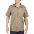 thumbnail image 1 of Dickies Mens Industrial Short Sleeve Work Shirt, 4X, Khaki, 1 of 1