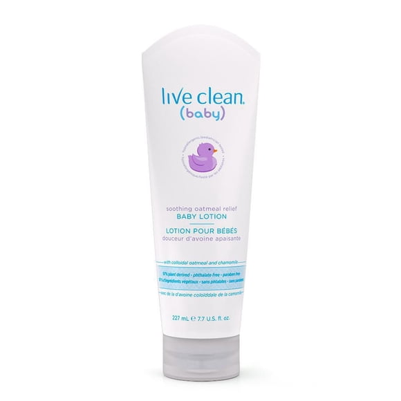 Live Clean Bébé Lotion pour Bébé Apaisante à l'Avoine pour le Soulagement