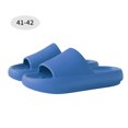 thumbnail image 1 of serony 2pcs Home Slippers EVA Non-slip Sandals Couples Open-Toe Thick Sole Slippers, Blue, Suitable for Size 37-38, 1 of 7