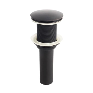 DROP Bath and Kitchen DR091048 Black Pop-Up Bathroom Sink Drain without Overflow