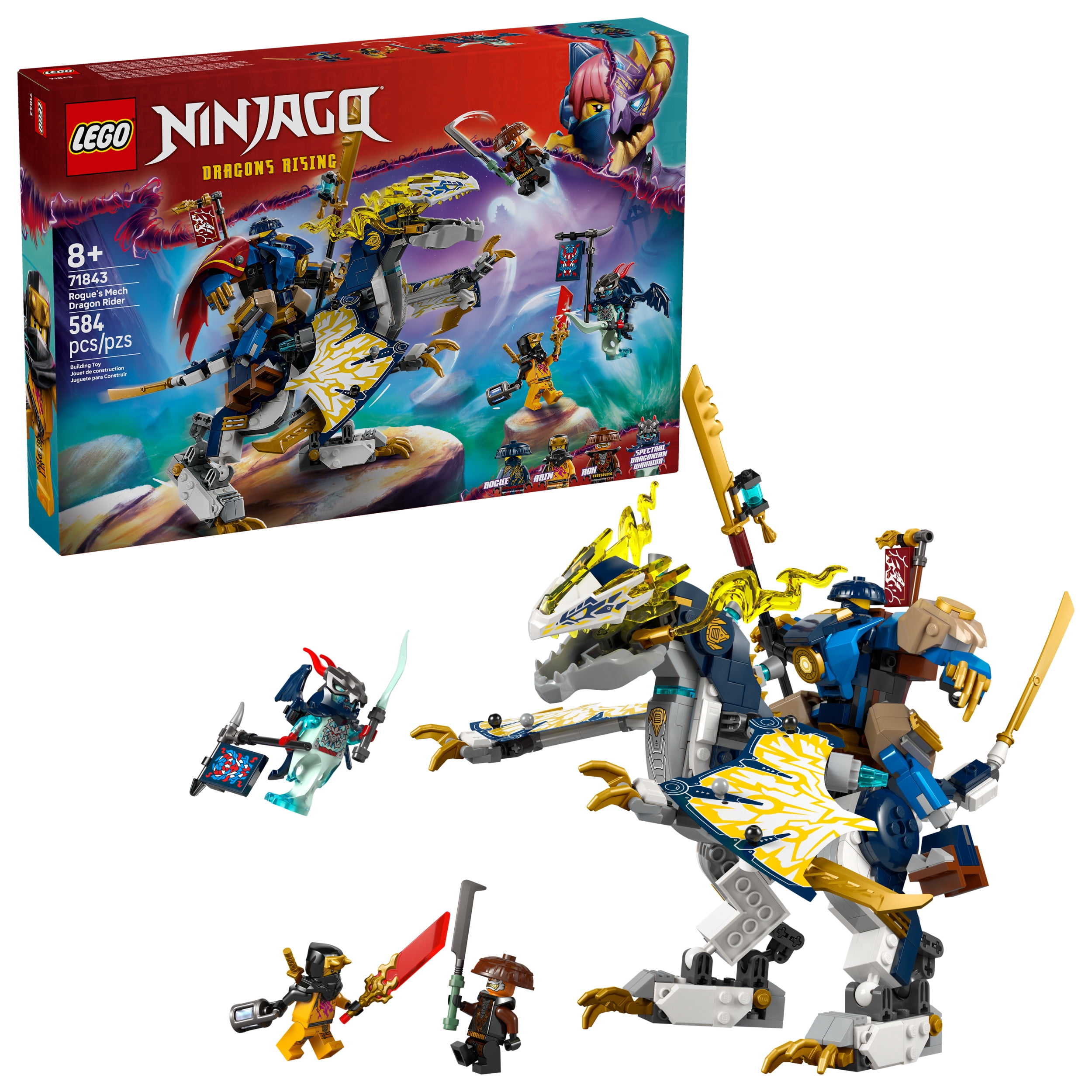 LEGO NINJAGO Rogue's Mech Dragon Rider Building Toy - Dragons