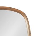 thumbnail image 3 of Kate and Laurel Prema Soft Round Rectangle Modern Wall Mirror, Natural Brown, 20 x 30, Framed Rounded Rectangular Mango Wood Mirror for Minimal Home Decor, 3 of 9