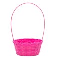 thumbnail image 2 of Way To Celebrate! Small Bamboo Easter Basket, Pink, 2 of 8