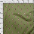thumbnail image 2 of oneOone Cotton Poplin Fabric Women Block Printed Craft Fabric BTY 42 Inch Wide, 2 of 4