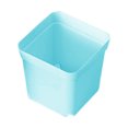 thumbnail image 1 of Flowerpots with Dish Ceramic, 10Pcs Gardening Succulent Small Square Pot Colorful Flower Pot Seedling Plastic Lightweight Practical Flower Pot, Flower Pots, 1 of 3