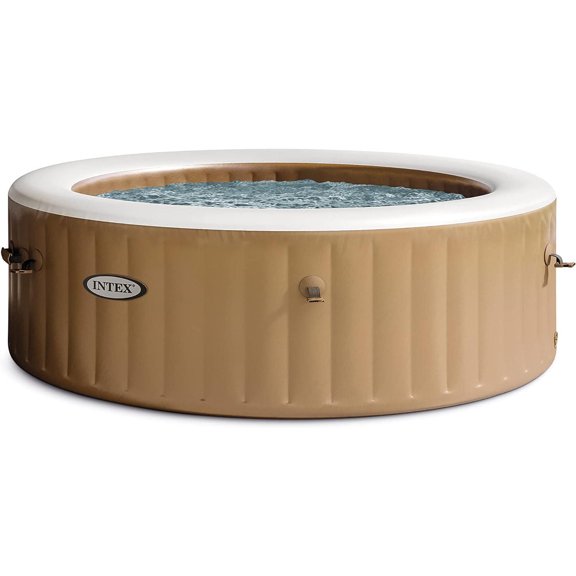 Intex 6-Person Sahara Tan Round Bubble Spa Set