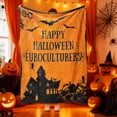 thumbnail image 4 of Fall Throw Blanket Spooky Halloween Digital Print Flannel Blanket AllSeason Sofa Throw Halloween Throw Blankets, 4 of 6