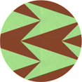thumbnail image 1 of Ahgly Company Machine Washable Indoor Square Transitional Green Area Rugs, 3' Square, 1 of 7