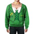 thumbnail image 4 of PMUYBHF Homme Hommes Chandails à Capuchon Chandail Homme Printemps et Automne Grande Fleur Tout Imprimé Manches Longues Col Rond Sans Capuche Floral Tendance Mode Chandail de Base Chandails pour Hommes Sans Capuchon, 4 of 6