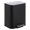 Black, variant on Eastvita 32 Gallon Stainless Steel Bathroom Trash Can with Lid - Rectangular Small Step Waste Bin with Foot Pedal Removable Inner Bucket Matte White Finish