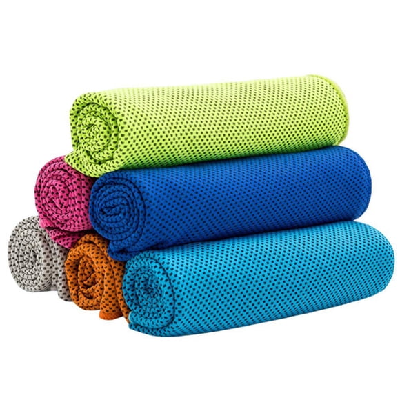 6pcs Cooling Towel Super Absorbent Cooling Towel for Sports Fitness Yoga Travel