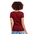 thumbnail image 2 of Next Level Womens Ideal V, XS, Cardinal, 2 of 2