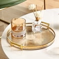thumbnail image 2 of Lksixu Plateau Rond de Mode Maison Salon Table Basse Mettre Tasses à Thé Tasse Plateau de Rangement Plateau de Rangement Gadgets de Cuisine, 2 of 6