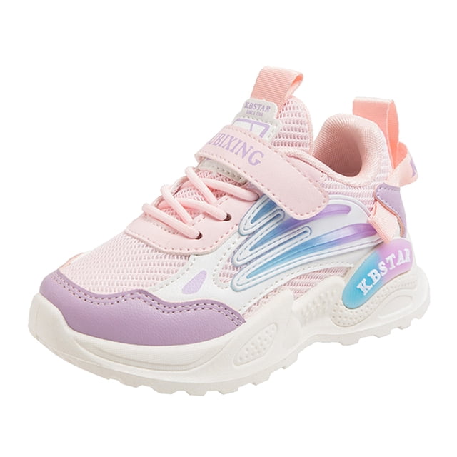 DXOUPM Chaussures Filles Chaussures Enfants Espadrilles Respirantes Athlétiques Marche Course Chaussures Plein Air Sortie