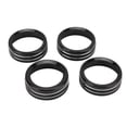 thumbnail image 1 of Center Console Knob Trim, AC Switch Ring Rustproof Dustproof Aluminium Alloy Protective Anti Scratch Fashion  For Car Black, 1 of 8
