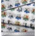 thumbnail image 3 of Soimoi Poly Georgette Fabric Frame,Jug & Flower Pot Patchwork Decor Fabric Printed Yard 42 Inch Wide, 3 of 3