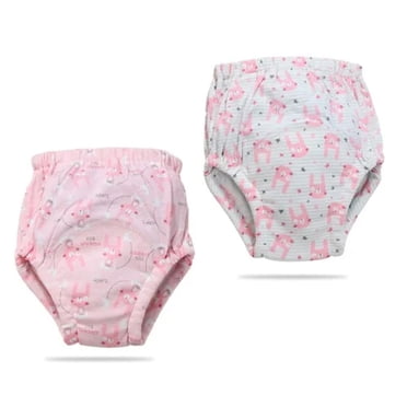 Pink Wraps 2Packs Plastic Underwear for Soft and Good Elastic Rubber Pants for Cover Rubber Pants for Toddlers Swim