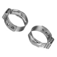 thumbnail image 4 of 10 Pcs PEX Stainless Steel Clamp Ring Crimp Fittings Single Ear Clamp Hose Clamps, 4 of 7