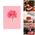 thumbnail image 2 of TIELUTT Elegant Carnation 3D Up Greeting Card for Birthday Day Thank You Celebration Sentiments Custom Greeting Cards Postcard Display Stand Blank Cards Birds Thank You Note Animated Birthday, 2 of 5