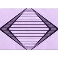 thumbnail image 1 of Ahgly Company Tapis d'Intérieur Rectangulaire Transitionnel Lavable à la Machine, Motif Fleur Violet Violet, 3 Pieds x 5 Pieds, 1 of 7
