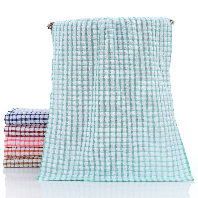 Dish Cloth Cotton Quick Dry Kitchen Towel dish towel; kitchen cleaning Absorbent Cleaning Tea Rag Kitchen Duster Towel, Green