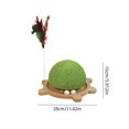 thumbnail image 3 of Dvkptbk Density Board Cat Toys Turtle Shaped Cats Scratching Board Plumb Wear Counteractive and Non Shedding Cats Scratching Post Turntable Hemps Rope Claw Board Cats Toy Turtle Home Essentials, 3 of 7