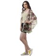 thumbnail image 3 of Moomaya Boléro Ouvert Imprimé Manches Kimono Imprimé Couverture de Plage pour Femmes, 3 of 5