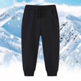 thumbnail image 2 of Kids' Solid Color Tracksuit Pants With Bunched Feet Mid Sized Hoodie Pants, 2 of 4