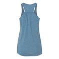 thumbnail image 2 of Bella Ladies Flowy Racerback Tank, L, Heather Deep Teal, 2 of 2