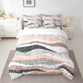 thumbnail image 2 of YST Geometric Wave Comforter Set, 7-Piece, Black White Pink Abstract, Twin, 2 of 4