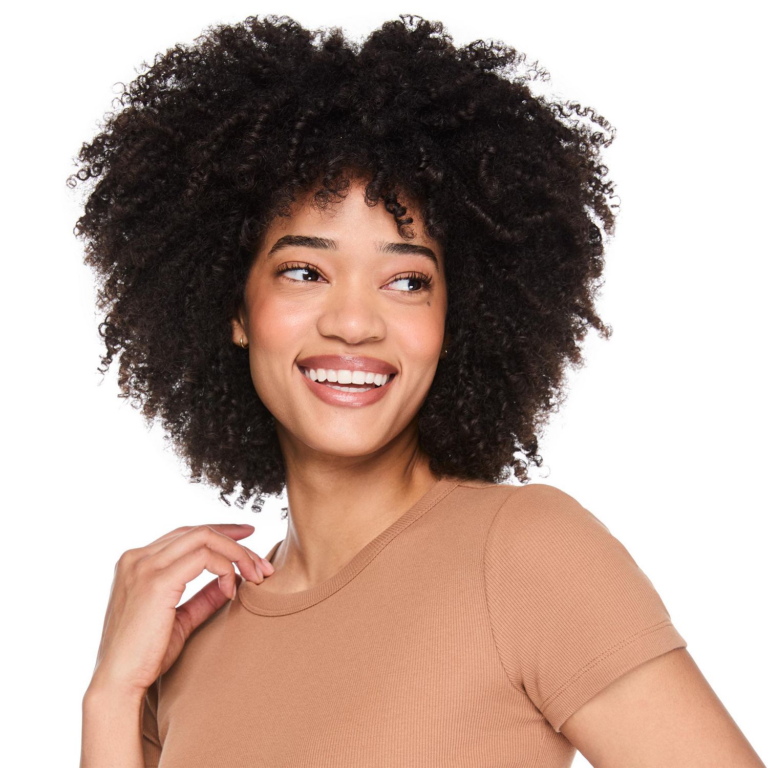 T-shirt côtelé à encolure ras du cou George pour femmes