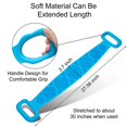 thumbnail image 3 of Silicone Back Scrubber for Shower - Double-Sided Exfoliating Body Scrubber, 3 of 4