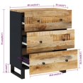 thumbnail image 4 of vidaXL Buffet 60x33x75 cm Bois Massif Manguier, 4 of 5