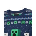 thumbnail image 3 of Minecraft Boys Blue Creeper Christmas Jumper (11-12 Years), 3 of 6