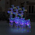 thumbnail image 1 of vidaXL Reindeer Christmas Decorations 3 pcs 60x16x100 cm Acrylic, 1 of 4