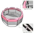 thumbnail image 2 of GoDecor Clôture pour Chien 35 Pouces Enclos Doux pour Chiot Stylo d'Exercice Rose, 2 of 9