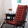 thumbnail image 3 of Wzzjkit Rocking Chair Cushion, High Back Patio Chair Cushions - Thickened Double Sided Recliner Cushion, Indoor/Outdoor Pads with Ties, Fade-Protection & All Season All Weather Replacement, 3 of 7