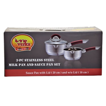 Verka Ensemble de 3 Moules à Lait et Sauce en Acier Inoxydable