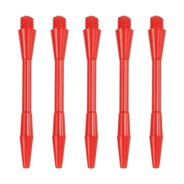 Unique Bargains Arbres à Fléchettes en Plastique de 45 mm, Lot de 15 Tiges de Fléchettes à Filetage 2 Ba, Rouge