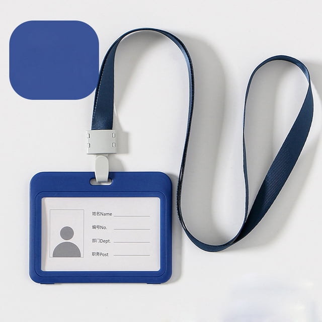 LSLJS Double-Sided Transparent Employee Work Card Holder Employee Plastic ID Card, Home Accessories