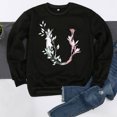 thumbnail image 4 of CEHVOM Hiver Femmes Décontracté Manches Longues Hauts Dames Imprimé Chandail Blouse T-Shirt Chandail Liquidation, 4 of 4