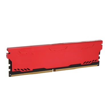 Module de Mémoire de Bureau, DDR4 Rouge, 2666 MHz, Alliage d'Aluminium, RAM de Jeu, Mise à Niveau du Châssis d'Ordinateur avec Performance Accrue, Refroidissement Rapide, Tension Standard 1,2 V