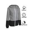 thumbnail image 4 of Faithtur Women Packable Rain Jacket Outdoor Color Block Hooded Windbreaker, 4 of 8