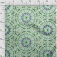 thumbnail image 3 of oneOone Cotton Flex Green Fabric Mandala Sewing Craft Projects Fabric Prints By Yard 40 Inch Wide, 3 of 5